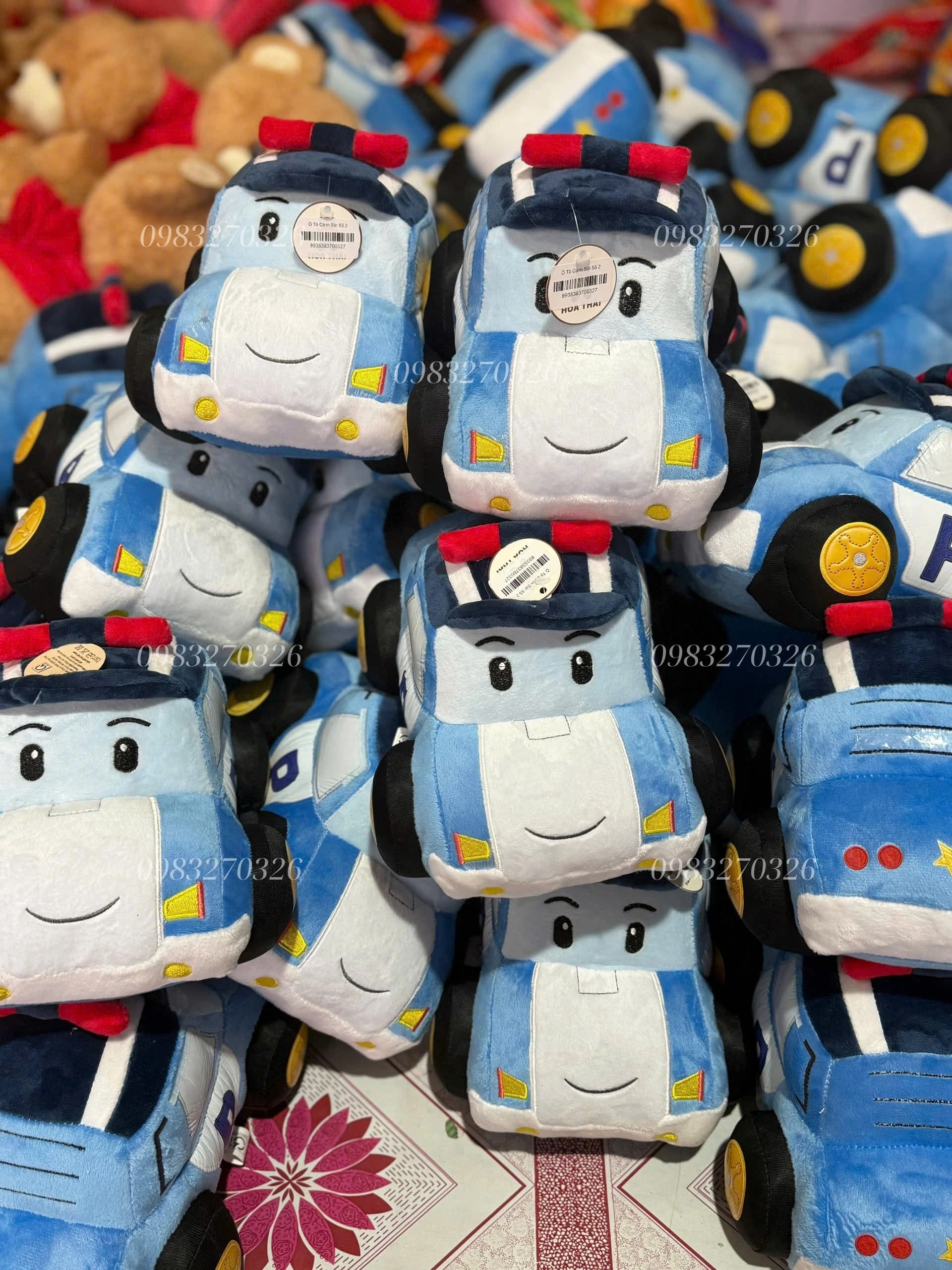 Xe Cảnh Sát Hoạt Hình Nhồi Bông