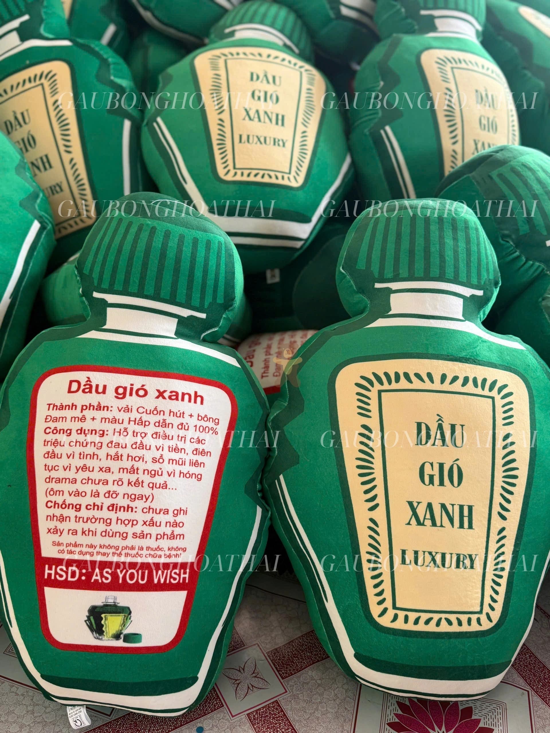 Gối Ôm Dầu Gió Xanh Luxury